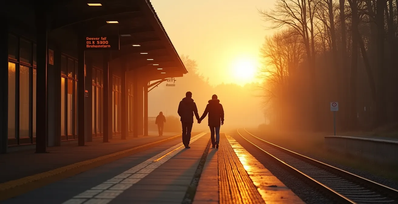 Ein Paar entdeckt neue Orte beim Mikroabenteuer in Deutschland